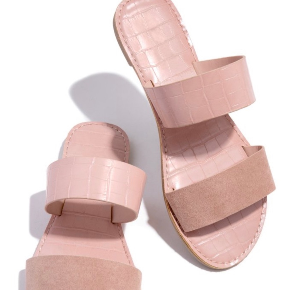 Blush pink sandals